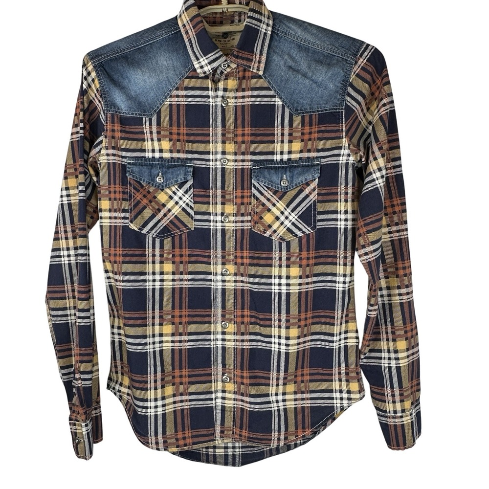 The Zara Man Denim Collection Men's Small Slim Fit Button Up - Picture 2 of 9